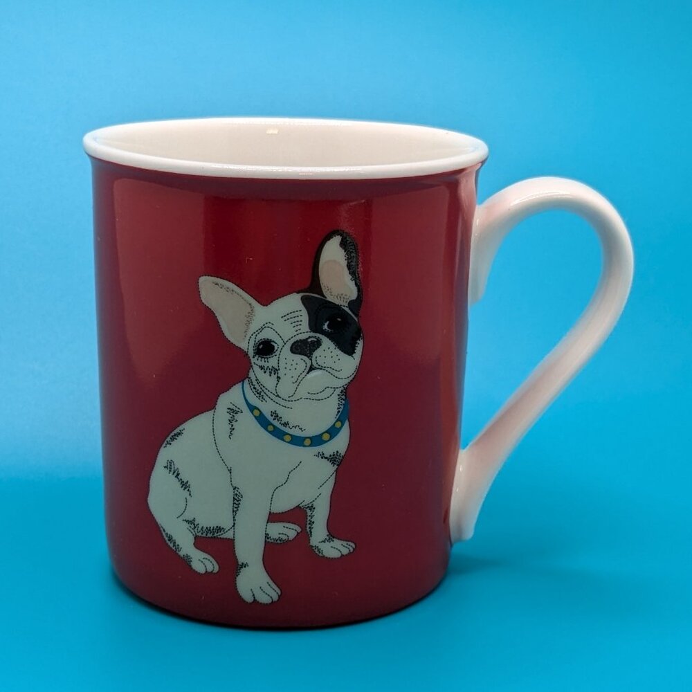 Debenhams French Bulldog Red Cup Mug